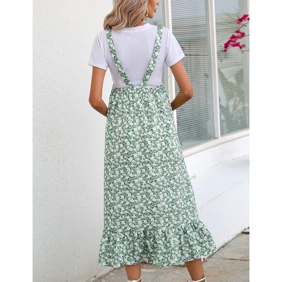 Floral Lightweight Maternity Skirt with Removable Straps Size Medium - Picture 3 of 5